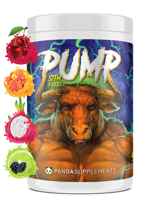 Panda Supplements Stimulant free pre workout Panda Pump Supplement in Black Berry Lime Flavor