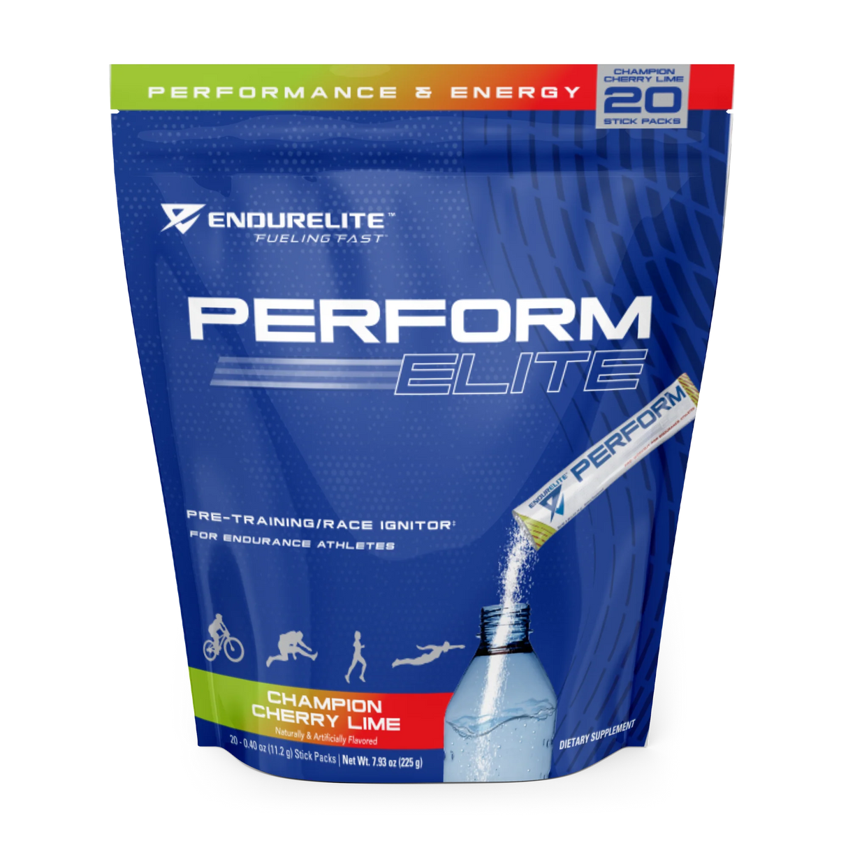 Perform Elite - 20 Serving Packet Science-Based Endurance Pre-Workout by EndurElite