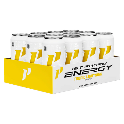1st Phorm Energy – Sugar-Free 200 mg Natural Caffeine + Nootropics | 12‑Pack