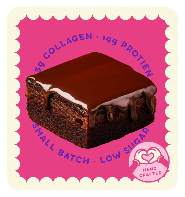 Alpha Prime Prime Bites Protein Brownie | 19 g Whey Protein + 5 g Collagen, Low‑Sugar Snack – 12‑Count Box