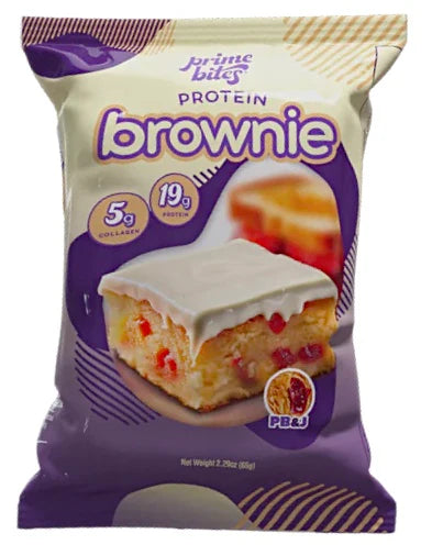 Alpha Prime Prime Bites Protein Brownies – 19g Whey, 5g Collagen, Low Sugar