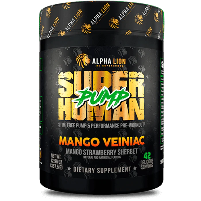 Superhuman Pump Pre Workout by Alpha Lion