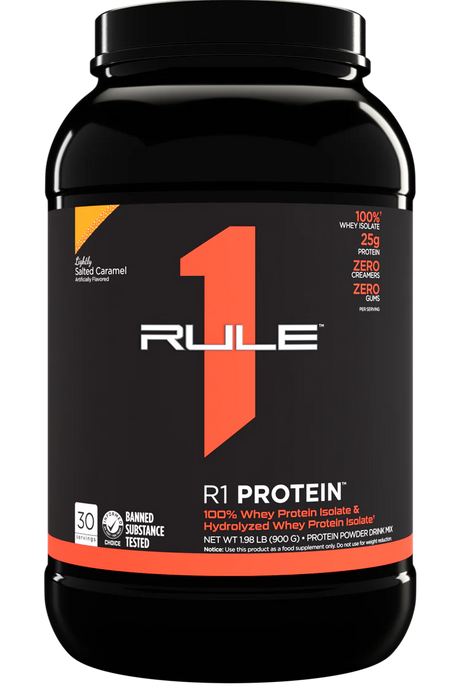 Rule 1 R1 Protein,  - 25g Whey Isolate & Hydrolysate + 6g BCAAs