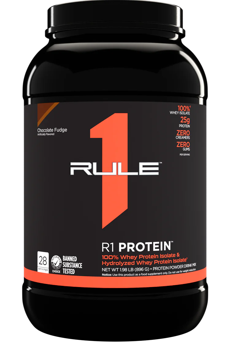 Rule 1 R1 Protein,  - 25g Whey Isolate & Hydrolysate + 6g BCAAs