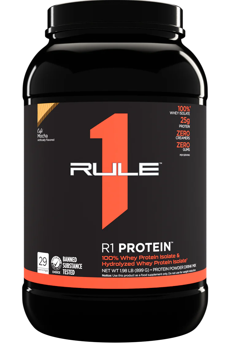 Rule 1 R1 Protein,  - 25g Whey Isolate & Hydrolysate + 6g BCAAs