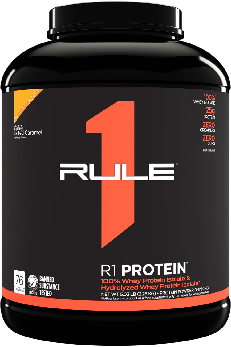 Rule 1 R1 Protein,  - 25g Whey Isolate & Hydrolysate + 6g BCAAs