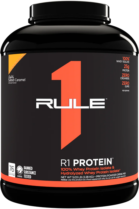 Rule 1 R1 Protein,  - 25g Whey Isolate & Hydrolysate + 6g BCAAs