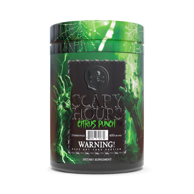Scary Hours High Stimulant Pre-workout in Citrus Punch Flavor