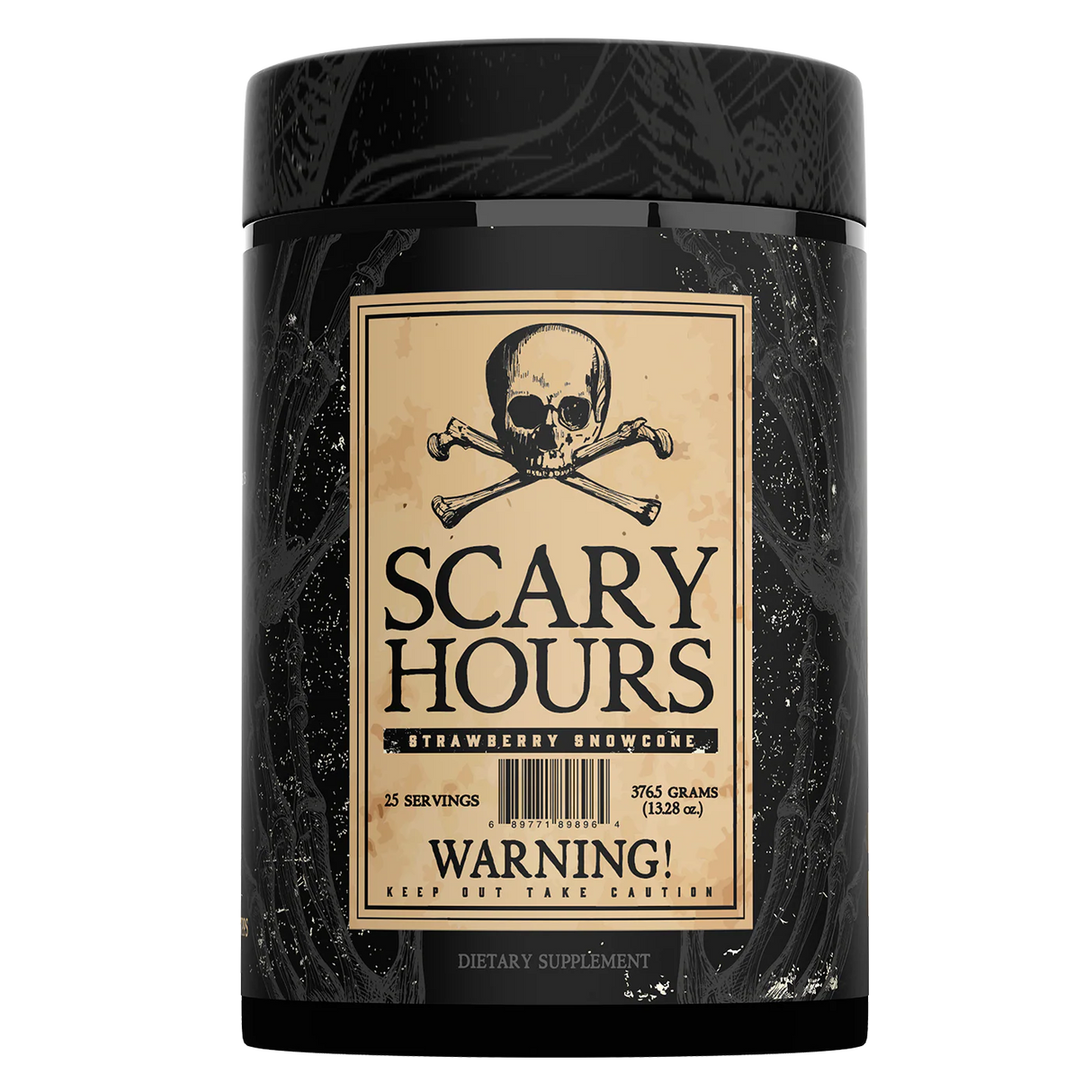 Scary Hours High Stimulant Pre-workout in Strawberry Snowcone Flavor