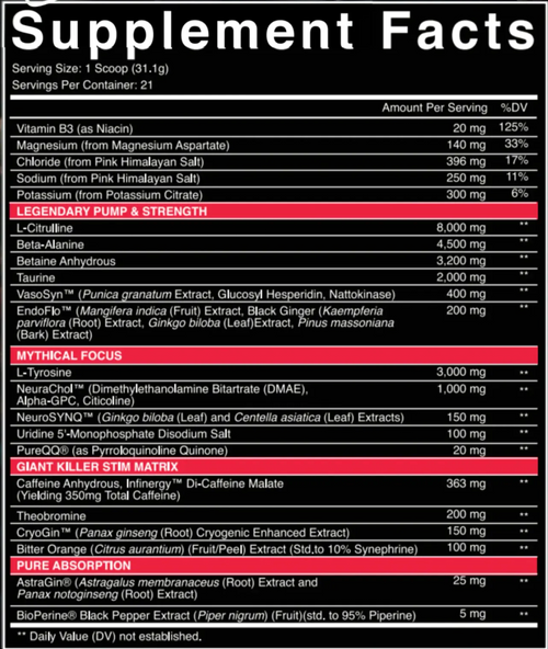 NutriFitt Crucifix Pre-Workout (Lee Priest Collab), 350mg Caffeine, 21 Servings