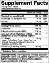 Sweat Ethic VASO’D | Non-Stim Nitric Oxide & Pump Support Tablets (40 Servings)