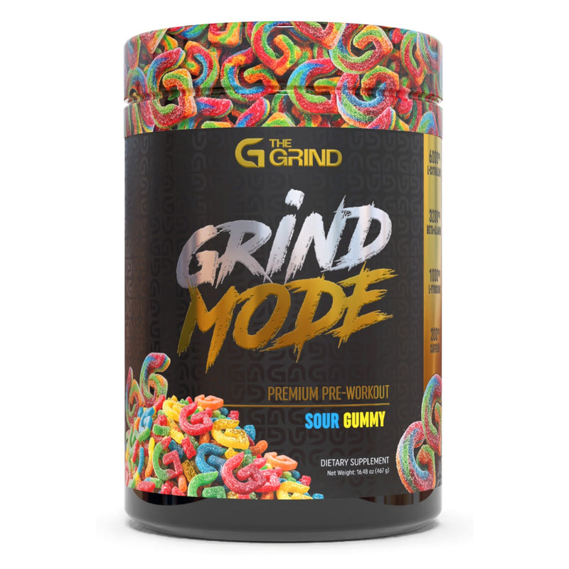 Grind Mode Premium Pre-Workout by The Grind, 30 Servings Sour Gummy