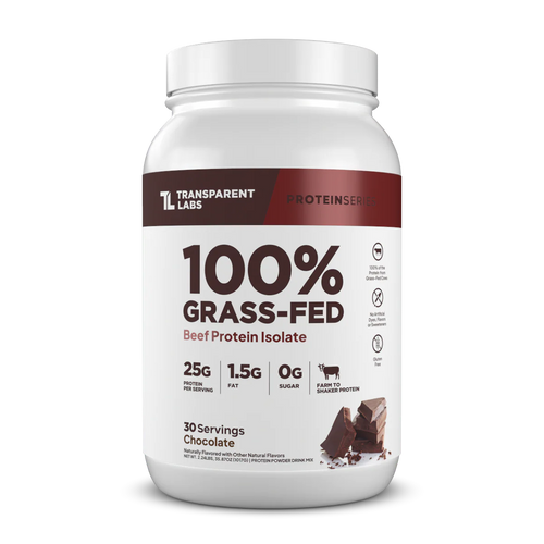 Transparent Labs 100% Grass-Fed Beef Protein Isolate 30 servings Chocolate