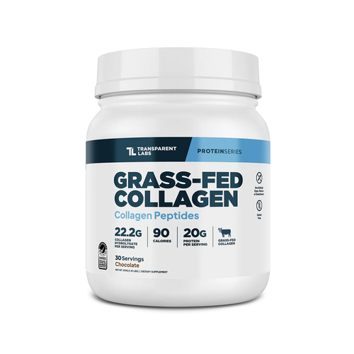 Transparent Labs Grass-Fed Collagen – 22.2g Collagen Hydrolysate, All Natural & Gluten-Free, No Artificial Sweeteners or Colors