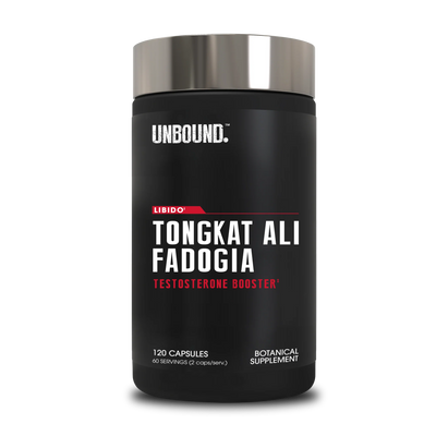 Unbound Natural Testosterone Support – 120 Capsules Bottle Front
