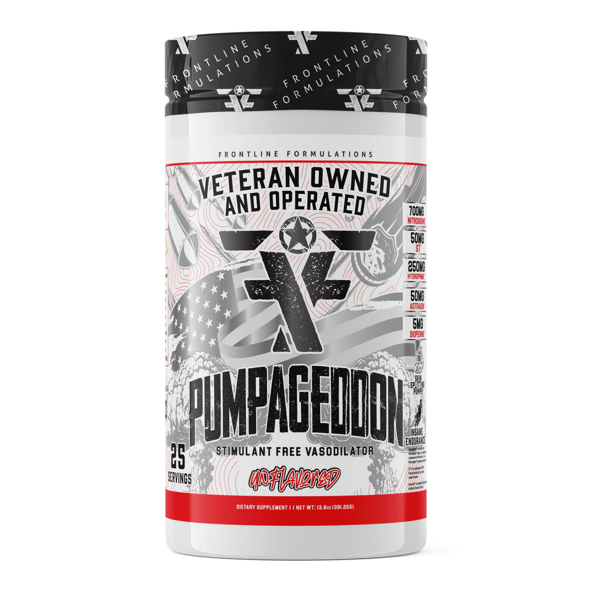 Pumpageddon, Non Stim Pre-Workout Powder, Explosive Workouts, Insane Endurance, Skin Splitting Pumps, Veteran Owned and Operated